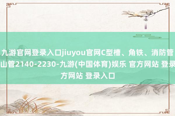 九游官网登录入口jiuyou官网C型槽、角铁、消防管、排山管2140-2230-九游(中国体育)娱乐 官方网站 登录入口